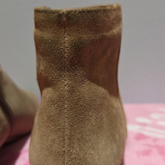 Women's Aquatalia Fuoco Suede Ankle Boots Champagne, Size 7.5M - Picture 13 of 16